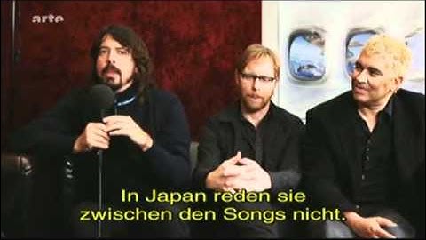 Foo Fighters - Funny Interview (@ France/German TV 2011)