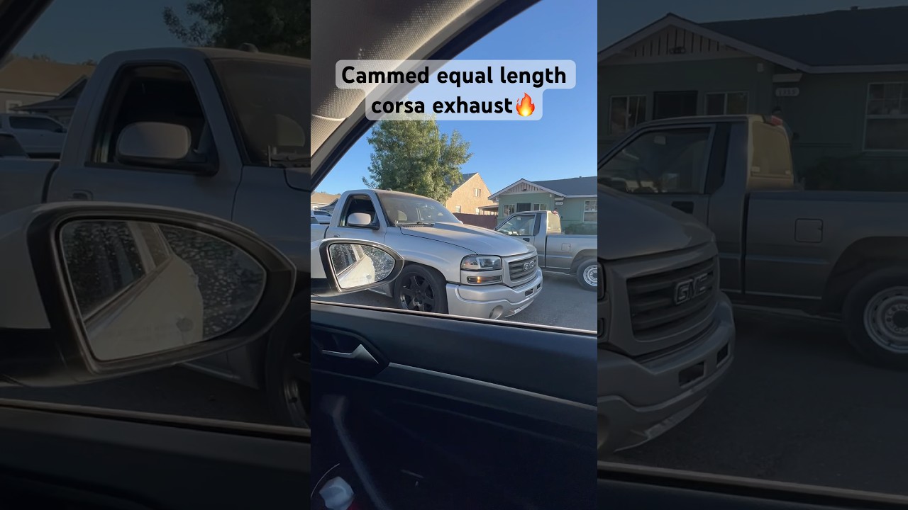 CAMMED EQUAL LENGTH CORSA EXHAUST SINGLE CAB GM TRUCK 🔥🥵 SOUNDS AMAZING