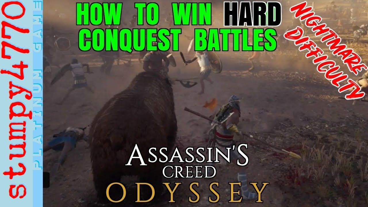 Assassin's Creed Odyssey: How To Win Hard Conquest Battles, Nightmare Difficulty.