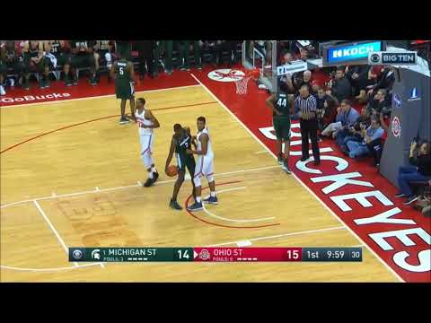 (NCAAM) #1 Michigan State Spartans at Ohio State Buckeyes in 40 Minutes (1/7/18)