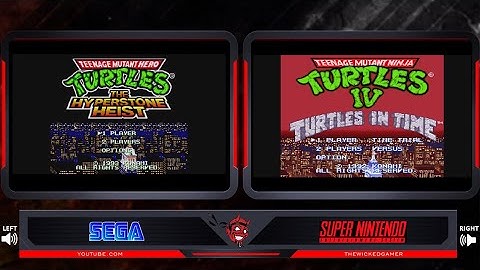 TMNT - Turtles in Time - SEGA vs. SNES | Wicked Compare