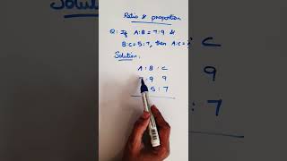 Tamil Maths Videos - Ratio &amp; Proportion - A:B = 7:9 &amp; B: C = 5:7, then A:C = ? #trb #tnpsc  #group4