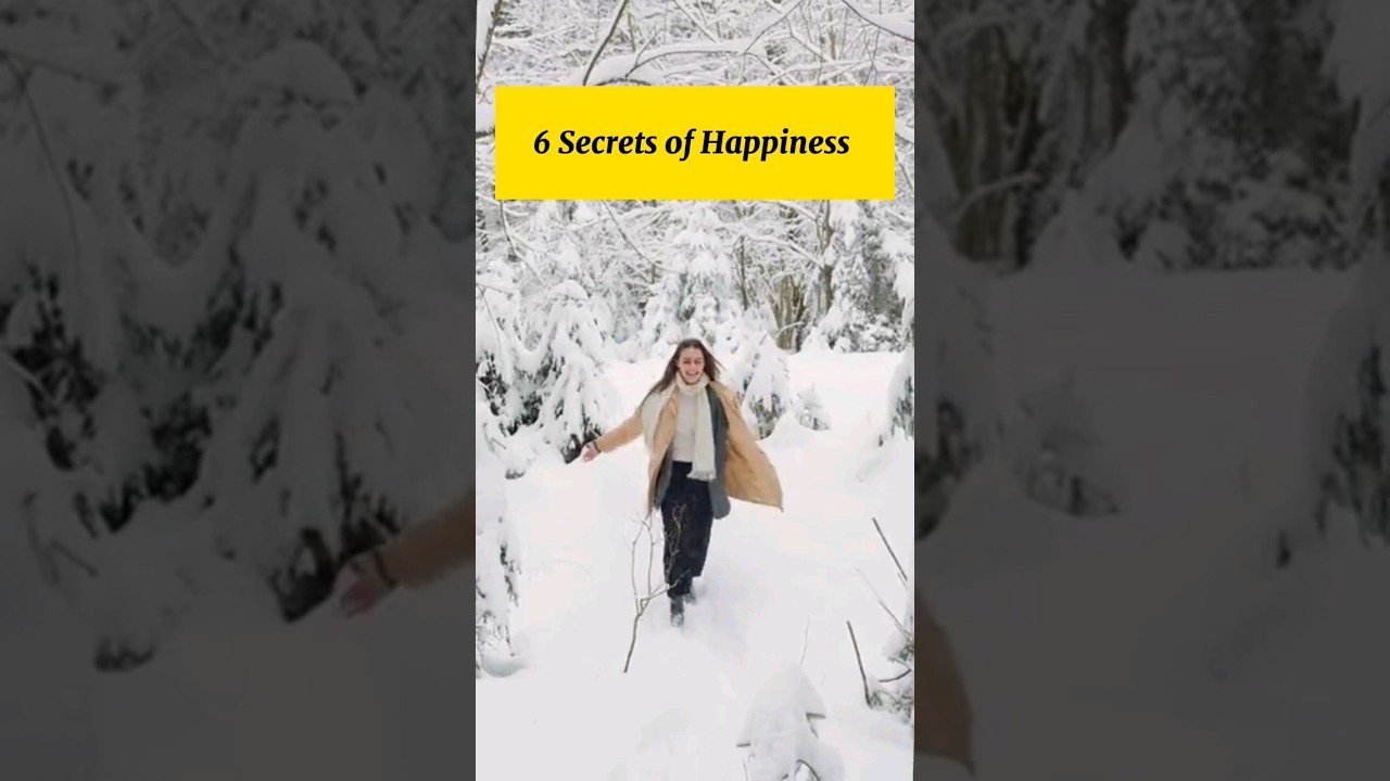 If you know the secret of happiness, you can create a happy life 