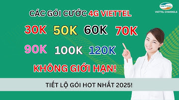 Các Gói Cước 4G Viettel Không Giới Hạn 30K-120K – Tiết Lộ Gói Hot Nhất 2025! #trending #xuhướng #top