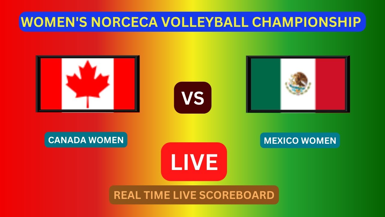 Canada Vs Mexico LIVE Score UPDATE Today Womens NORCECA Volleyball Championship Game Aug 29 2023