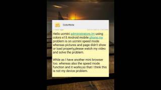 Browsing problem in uc mini,while using speed mode. screenshot 3