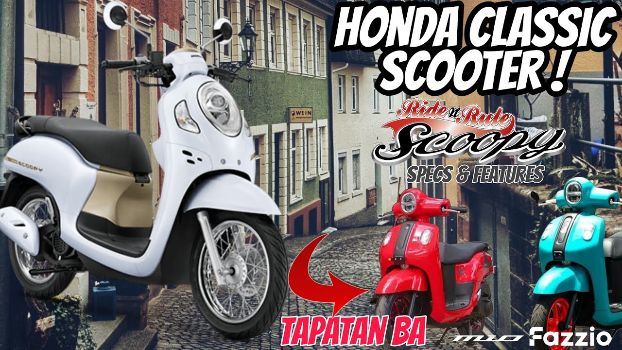 Modtager maskine kobling kalk HONDA SCOOPY - Classic Scooter - Specs and Features - Tapatan ba si Fazzio?  Comparison and PRICE - YouTube