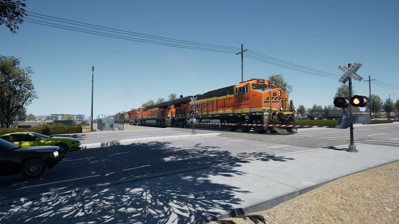 TheBusDriverPlays @TrainSimWorld BNSF 80+plus Car Formation in Montclair,CA