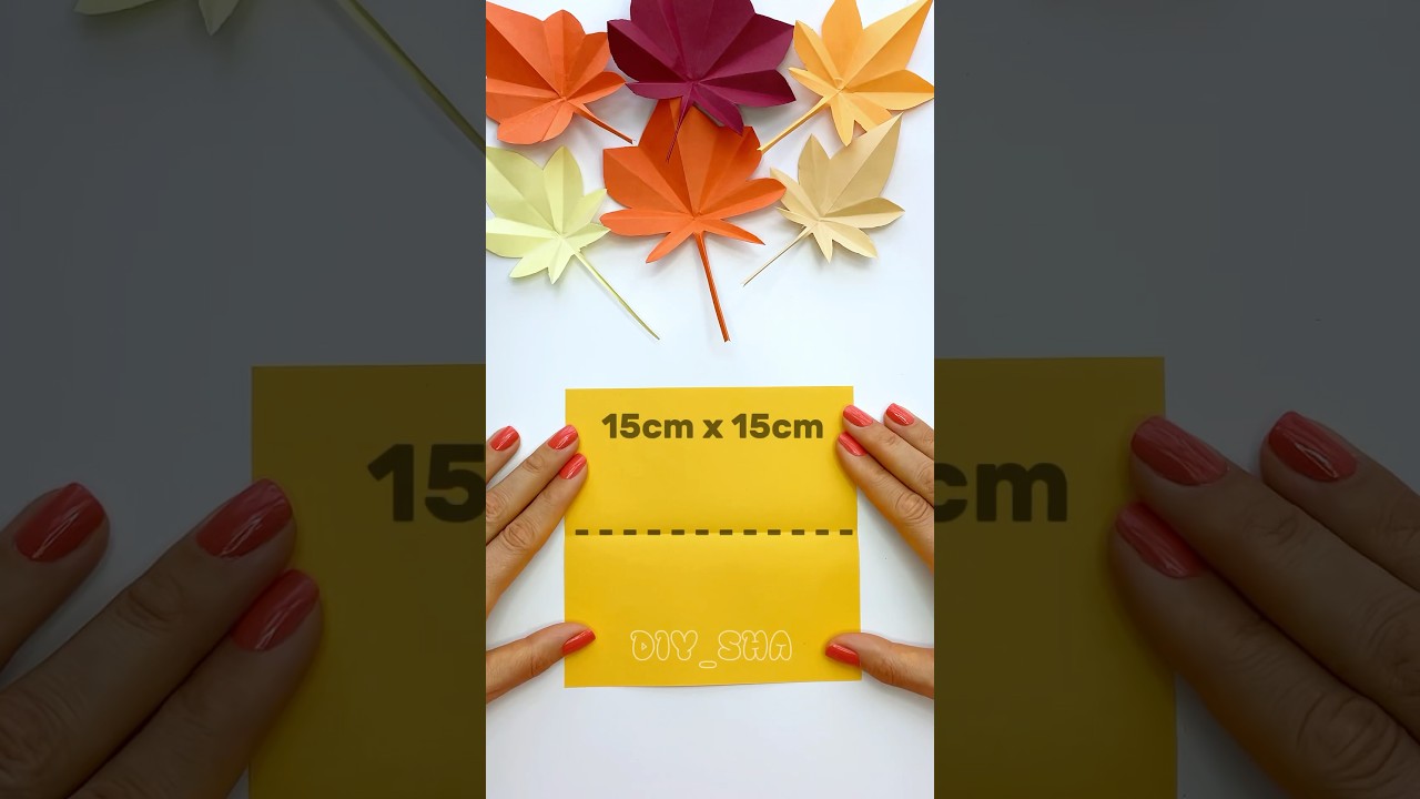 Easy Paper Autumn Leaves 