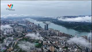 Aerial timelapse reveals Yichang’s timeless beauty