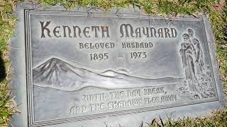 Actor Kenneth Maynard Grave Forest Lawn Cypress California USA May 24, 2021