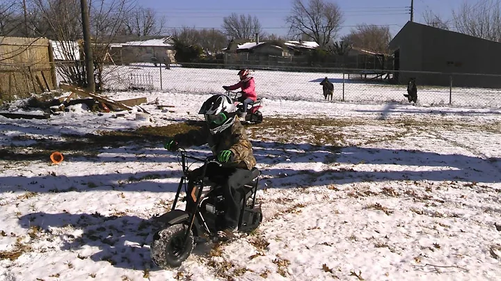 First ride last year on the mini bikes