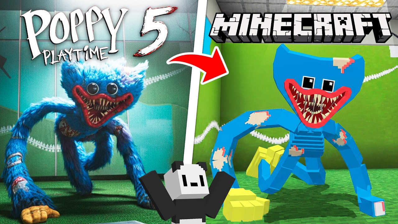 RECRIEI o TRAILER de POPPY PLAYTIME 5 no MINECRAFT