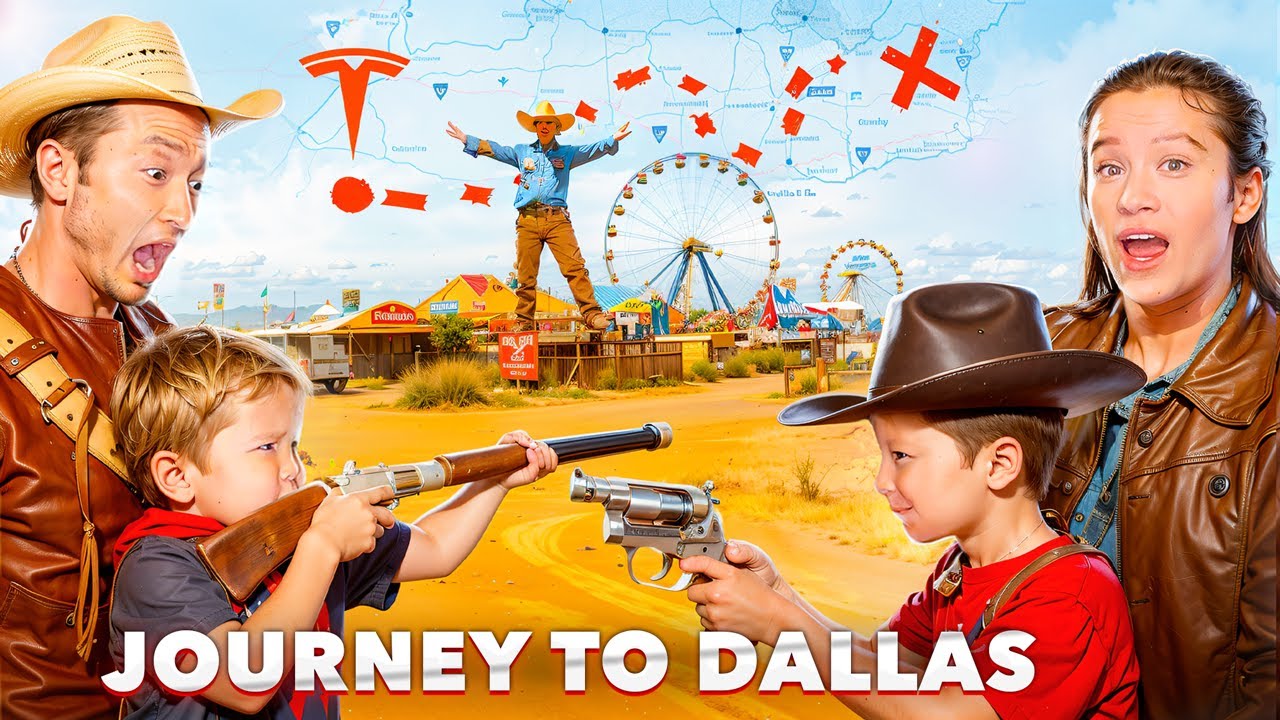 8-Hour Tesla Journey to Dallas: Texas State Fair Fun & Ultimate Korean Food Tour! 🚗🎉🍲