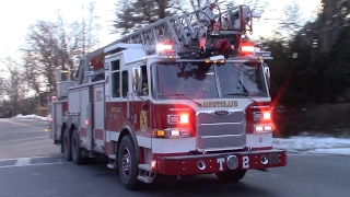 Montclair Fire Department NEW Truck 2 Engine 2 Engine 1 And Car 4 Responding 2-16-17