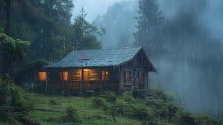 Расслабляющий проливной дождь и гром на крыше, чтобы уснуть менее чем за 5 минут💤 Звуки дождя, чт...