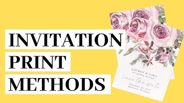 Wedding Invite Printing Methods Explained! (Letterpress + gold foil!)