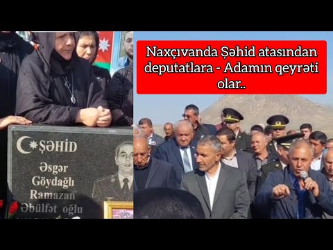 Naxcivanda Sehid atasi deputatlara seslendi - hec kim istirak etmedi  - Video