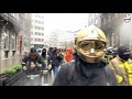 Brandweer betoging  Brussel. Manifestation des Pompiers a  Bruxelles. Full livestream.
