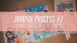 Journal Process in Hobonichi A6 | Stickering, Memory-keeping, Creative Journaling