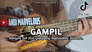 GAMPIL - NGATMOMBILUNG || ( Lirik & Chord ) Cover Ukulele Senar 4 By Andi Marvelous