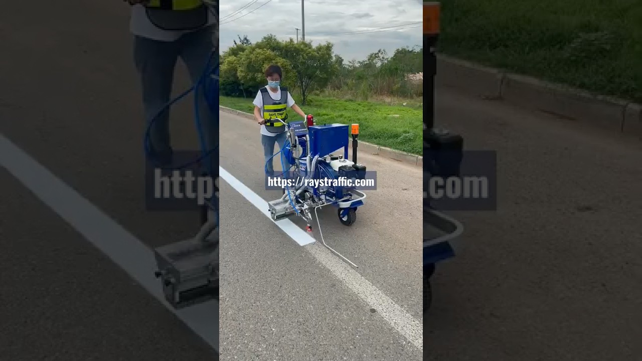 Cold Paint Line Striper with Glass Beads System-Rays Traffic