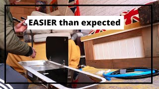 How to fit Dometic Sink and Hob combo | Ford transit van conversion
