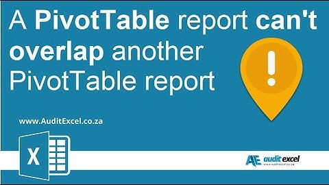Prevent Pivot Table overlap