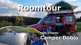 DIY Mini / Micro Camper Roomtour Dachzelt Fiat Doblo - Vanlife muss nicht teuer sein