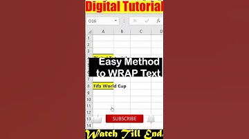 Super quick way to Wrap Text in excel |  Keyboard Shortcut @digitaltutorial425 #exceltricks