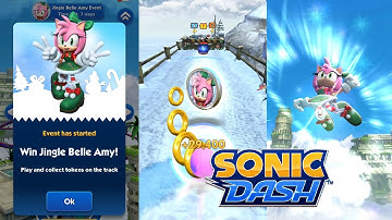 Sonic Dash || Special Christmas || Unlock Jingle Belle Amy || Speed Up Play for Best Experience