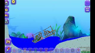 the Titanic sinks l water physics simulation #shorts