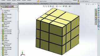 How to make Mirror Rubik Cube design in Solidwork/SW m Mirror Rubik Cube kaise bnaye/Tutorial No-018