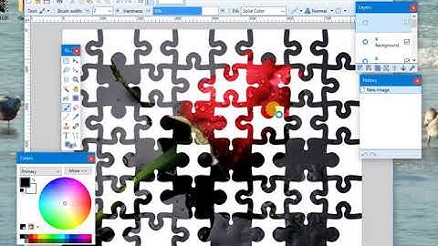 Jigsaw Puzzle slowly unmasked in Paint.net