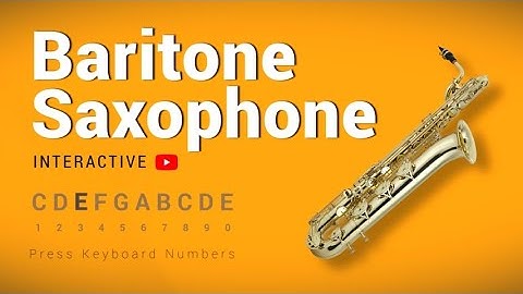 YouTube Baritone Saxophone - Play it with your number keys