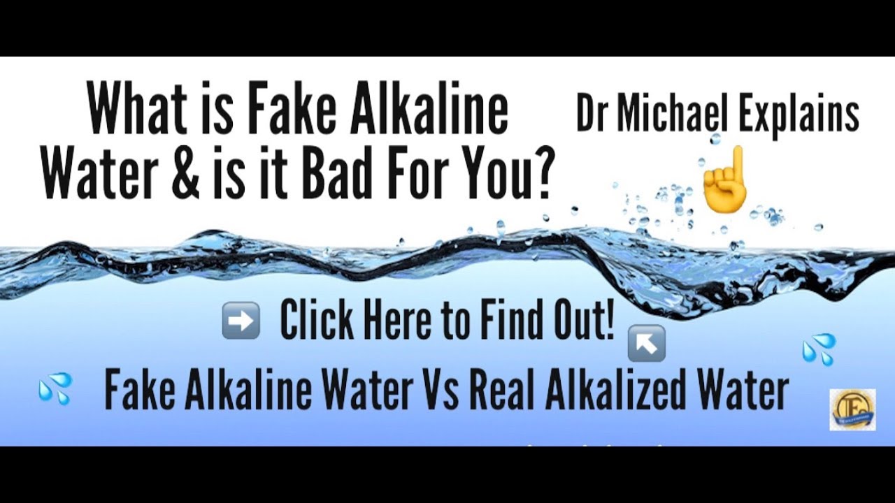 Fake Alkaline Water Vs Real Alkalized Water Kangen Water YouTube
