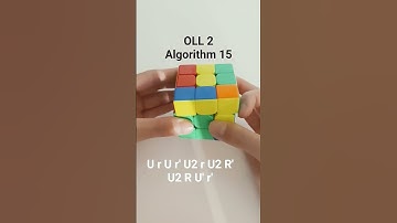 OLL 2 algorithm 15. #cfop #cfopmethod #cubing #rubikscubealgorithm