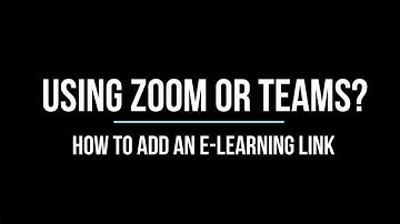 Add an e-learning link to your Event in Genius TMS