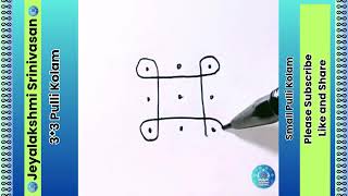 3x3 Series Creative Pulli Kolam by Jeyalakshmi Srinivasan Unleash your creativity