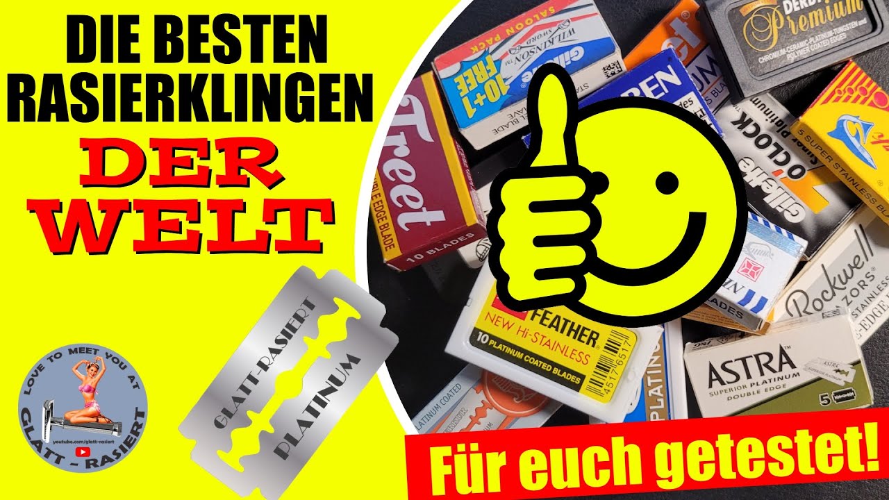 GETESTET! ║ Die besten Rasierklingen der Welt! - Rasierhobel / Nassrasur // GLATT - RASIERT