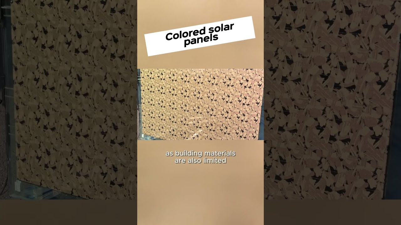Colored Solar Panels BIPV Solarcoloredlights Solarenergy