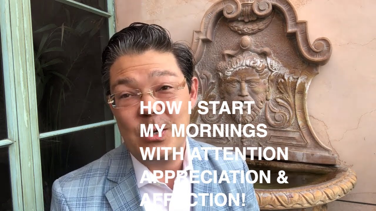 Christophe Choo - How I start my day with the intention of happiness, fun & contribution.