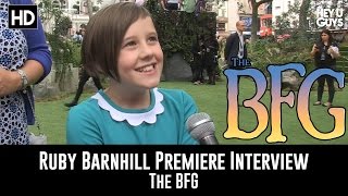 Ruby Barnhill  Premiere Interview - The BFG