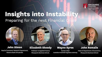 Insights into Instability: Preparing for the Next Financial Crisis - MQBS Networking Event