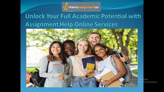 Unlock Your Full Academic Potential With Assignment Help Online Services