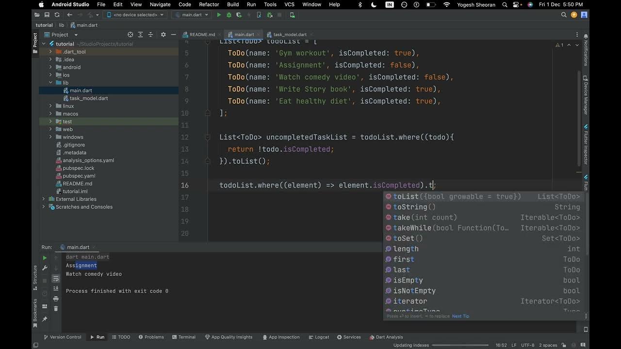 Dart List Mastering 'any', 'every', and 'where' Functions Ultimate Dart Tutorial YouTube