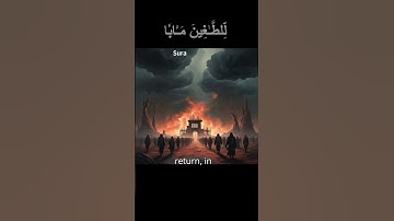 Quran English translation Surah Naba سورة النبأ Surat No 78  Ayat 21 to 26 #holybook #quran