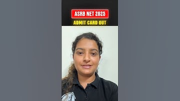 ASRB NET 2025 Admit Card Out Now ! #ASRBNET #ASRBNET2025 #AdmitCard #Shorts #PW
