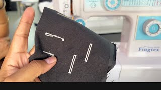 How to make a buttonhole on a domestic sewing machine step by step