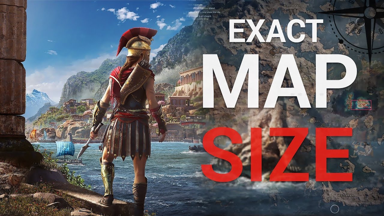 Assassin's Creed: Odyssey map shown, 62% bigger than Origins